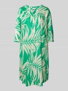 Milano Italy Knielanges Kleid mit Tunikakragen in Gruen, Größe 36