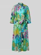 Milano Italy Midikleid mit Knopfleiste in Gruen, Größe 38