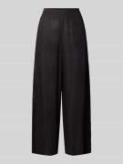 Drykorn Loose Fit Leinenhose mit elastischem Bund in Black, Größe 25/3...
