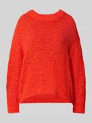 Staud Strickpullover mit gerippten Abschlüssen Modell 'CALA' in Orange...