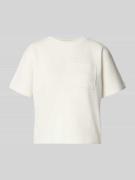 MSCH Copenhagen T-Shirt mit Brusttasche Modell 'Harissa Ima' in Offwhi...