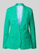 Milano Italy Blazer mit Reverskragen in Gruen, Größe 46