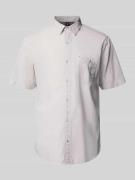 Lerros Regular Fit Freizeithemd aus Baumwoll-Leinen-Mix in Beige, Größ...