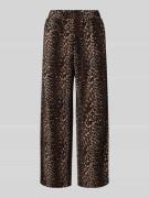 Pieces Regular Fit Culotte in Crinkle-Optik Modell 'FLORA' in Sand, Gr...