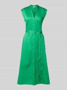 Milano Italy Midikleid mit Bindegürtel in Gruen, Größe 38