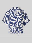 Mango Regular Fit Bluse mit Saum zum Binden Modell 'LIFE' in Beige, Gr...