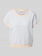 FREE/QUENT Strickshirt mit Rundhalsausschnitt Modell 'DODO' in Hellbla...