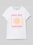 s.Oliver RED LABEL Loose Fit T-Shirt aus reiner Baumwolle in Weiss, Gr...