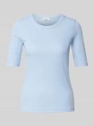 s.Oliver RED LABEL Slim Fit T-Shirt aus Baumwoll-Mix in Bleu, Größe 40