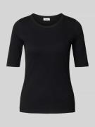 s.Oliver RED LABEL Slim Fit T-Shirt aus Baumwoll-Mix in Black, Größe 4...