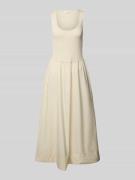 Mango Maxikleid im Stufen-Look Modell 'VALVI' in Offwhite, Größe XS