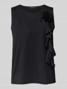 More & More Blusentop mit Zierbesatz in Black, Größe 36