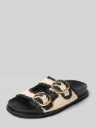 INUOVO Slides in Flecht-Optik in Black, Größe 37