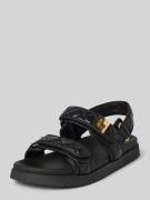 Steve Madden Ledersandale mit Klettverschluss Modell 'MONA-Q' in Black...