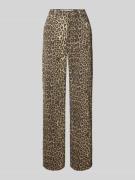 Vero Moda Loose Fit Jeans mit Animal Print Modell 'TESSA' in Mittelbra...