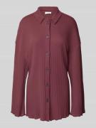 OH APRIL Hemdbluse mit Knopfleiste in Dunkelrot, Gr&#xF6;&#xDF;e M