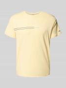 Tommy Jeans Regular Fit T-Shirt aus reiner Baumwolle in Gelb, Größe L