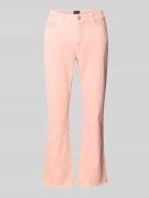 Raffaello Rossi Regular Fit Jeans mit Fransen in Rosa, Größe 40