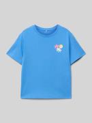 Name It T-Shirt mit Motiv-Print Modell 'JASSA' in Hellblau, Größe 98