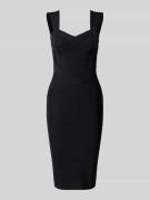 Lipsy Cocktailkleid mit Herz-Ausschnitt in Black, Größe 34