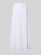 Only Regular Fit Maxi-Rock aus reiner Viskose Modell 'CHIARA' in Weiss...