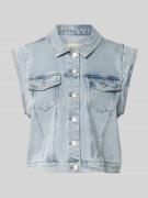 FREE/QUENT Jeansweste mit Brustpattentaschen Modell 'Bagger' in Jeansb...