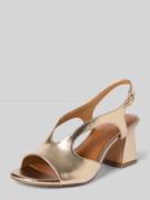 Tamaris Sandaletten aus echtem Leder in Metallic Braun, Größe 36