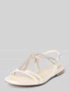 Tamaris Sandalen mit Strasssteinbesatz in Weiss, Größe 37