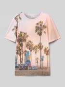 s.Oliver RED LABEL Regular Fit T-Shirt mit Baumwollanteil in Weiss, Gr...