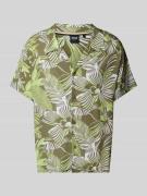 BOSS Relaxed Fit Freizeithemd mit Resortkragen in Khaki, Größe L