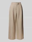 s.Oliver BLACK LABEL Relaxed Fit Weite Hose aus Viskose-Leinen-Mix in ...