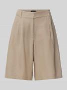 s.Oliver BLACK LABEL Relaxed Fit Bermuda aus Viskose-Leinen-Mix in Tau...