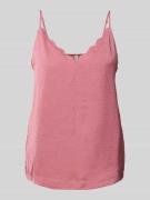 Only Regular Fit Blusentop mit V-Ausschnitt Modell 'DEBBIE' in Altrosa...