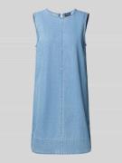 Pieces Loose Fit Jeanskleid aus reiner Baumwolle Modell 'FLORA' in Hel...