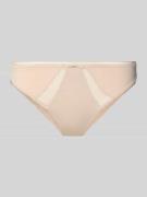 BOSS Panty mit Spitzen-Einsatz in Beige, Größe L