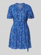 Only Tailliertes Minikleid mit Bindegürtel Modell 'NOVA' in Blau, Größ...
