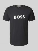 BOSS T-Shirt mit Label-Print in Black, Größe L