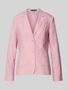 Betty Barclay Slim Fit Blazer mit Leinen-Anteil in Rosa, Größe 42