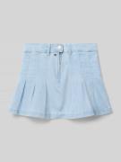 Tommy Hilfiger Teens Jeansrock mit Falten in Hellblau, Größe 140