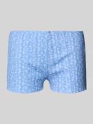 Review Micro Shorts mit Schleifen-Detail in Bleu, Größe L