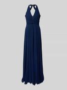 TROYDEN COLLECTION Abendkleid mit Neckholder in Marine, Größe 42