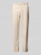 MCNEAL Regular Fit Anzughose mit Leinen-Anteil in Beige, Größe 48