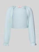 V.M. Cocktailjacke aus Chiffon in verkürzter Passform in Mint, Größe 3...