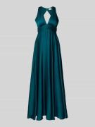 Jake*s Cocktail Abendkleid mit Taillenpasse in Dunkelgruen Melange, Gr...