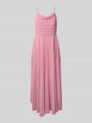 Jake*s Cocktail Cocktailkleid mit Wasserfall-Ausschnitt in Rose Melang...