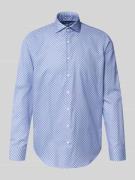 Jake*s Regular Fit Business-Hemd mit Haifischkragen in Bleu, Größe 37/...