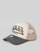 Von Dutch Trucker Cap mit Label-Stitching Modell 'RIVERSIDE' in Ecru, ...