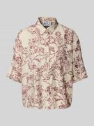 JAKE*S STUDIO WOMAN Bluse aus Viskose-Mix mit 1/2-Arm in Rostrot, Größ...