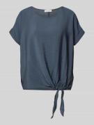 Christian Berg Woman Blusenshirt mit Rundhalsausschnitt in Dunkelgrau,...