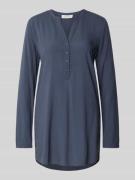 Christian Berg Woman Regular Fit Bluse mit Tunikakragen in Dunkelgrau,...